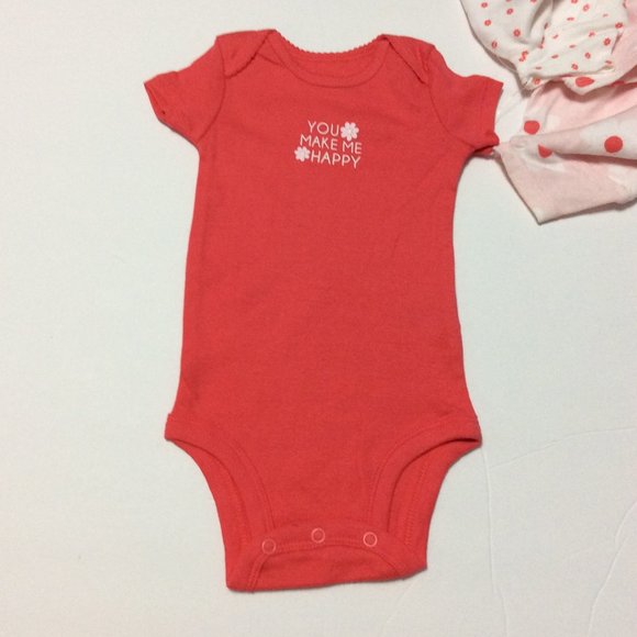 NWOT Carter's 5-Pack Short-Sleeve Bodysuits 3Mos - Picture 5 of 8